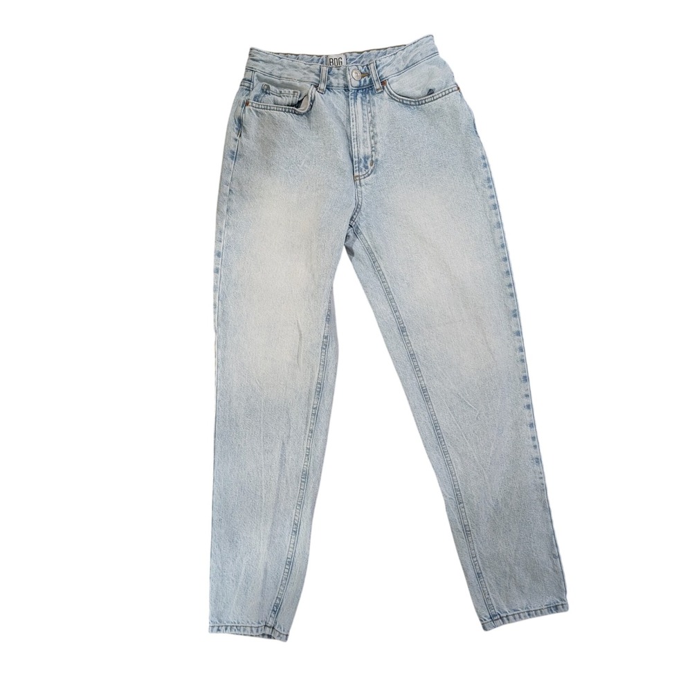 BDG Mom Jeans Womens W27 Light Wash High Rise Tapered Leg Denim